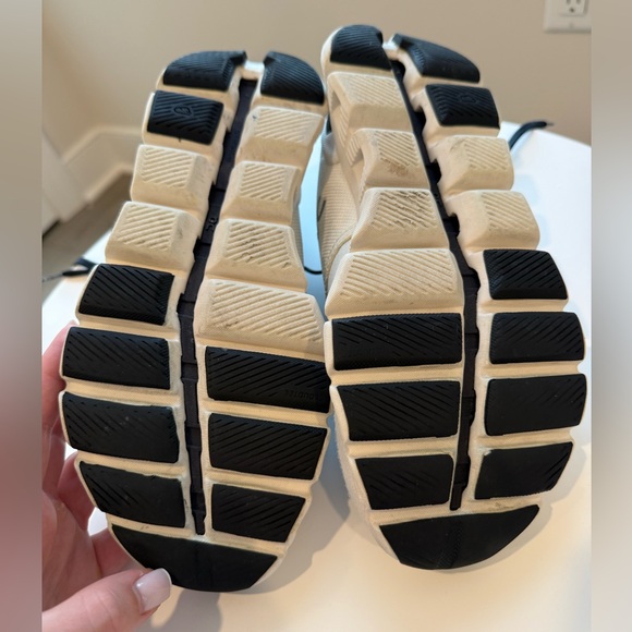 On Running Cloud X White and Black Sneakers - Picture 10 of 13